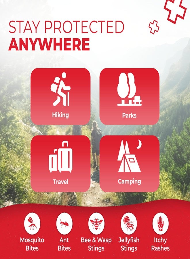 إيفر ريدي فيرست آيد ضمادات وأمبولات لتخفيف لدغات الحشرات - تسكين حكة لدغات الحشرات مع 6% بنزوكايين و1% منثول لعلاج الألم والحكة ولدغات الحشرات والبعوض - 10 ضمادات وأمبولات، عبوة واحدة - Image 5